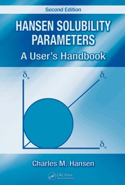 Cover of Hansen solubility parameters by Charles M. Hansen