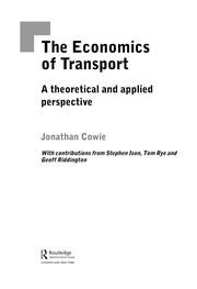 Front cover of The economics of transport by Jonathan Cowie