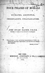 Front cover of Four phases of morals by John Stuart Blackie