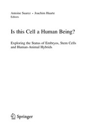 Cover of Is this cell a human being? by Antoine Suarez