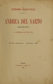 Cover of Andrea del Sarto by Vittorio Baravalle