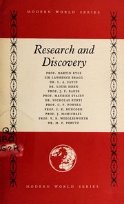 Cover of Research and discovery by Great Britain. Central Office of Information.