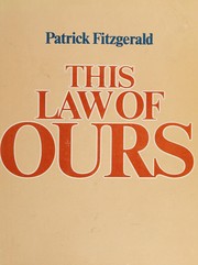 Front cover of This law of ours by Fitzgerald, Patrick