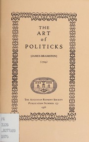 Cover of The art of politicks by James Bramston