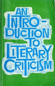 Cover of An introduction to literary criticism by Marlies K. Danziger