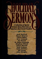 Front cover of Holiday sermons by Chad Brand