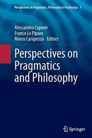Cover of Perspectives on Pragmatics and Philosophy by Alessandro Capone