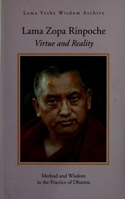 Front cover of Virtue & reality by Thubten Zopa Rinpoche