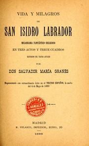 Front cover of Vida y milagros de San Isidro Labrador by Salvador María Granés