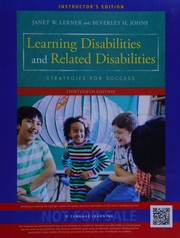 Front cover of Learning disabilities and related disabilities by Janet W. Lerner