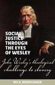 Front cover of Social justice through the eyes of Wesley by Irv, A Brendlinger