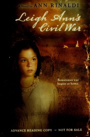Front cover of Leigh Ann's Civil War by Ann Rinaldi