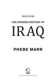 Front cover of The modern history of Iraq by Phebe Marr