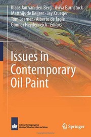 Front cover of Issues in Contemporary Oil Paint by Klaas Jan van den Berg
