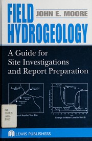 Cover of Field hydrogeology by John E. Moore