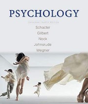 Front cover of Psychology, Canadian Edition by Daniel L. Schacter
