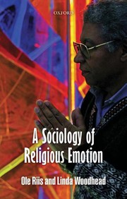 Front cover of A sociology of religious emotion by Ole Riis