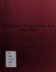 Front cover of The collected poems of John Galt, 1779-1839 by John Galt