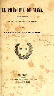 Cover of El príncipe de Viana by Gertrudis Gómez de Avellaneda y Arteaga
