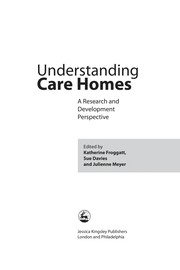 Cover of Understanding care homes by Sue Davies