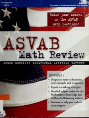 Cover of ASVAB math review by Ronald M. Kaprov