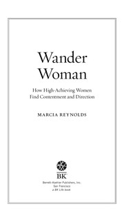 Front cover of Wander woman by Marcia Reynolds