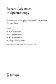 Cover of Recent advances in spectroscopy by R. K. Chaudhuri
