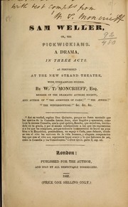 Cover of Sam Weller, or, The Pickwickians by William Thomas Moncrieff
