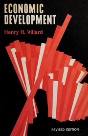Cover of Economic development by Henry Hilgard Villard