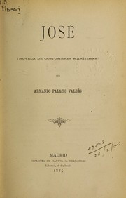 Cover of José by Armando Palacio Valdés