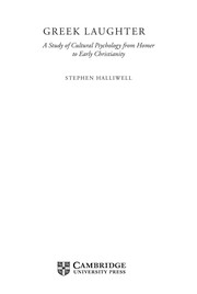 Cover of Greek laughter by Stephen Halliwell