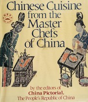 Front cover of Chinese cuisine from the master chefs of China by Unknown