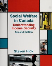 Front cover of Social welfare in Canada by Steven F. Hick