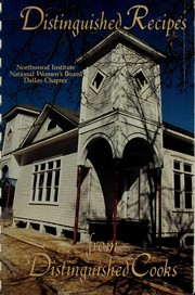 Cover of Distinguished recipes from distinguished cooks by Unknown