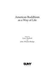 Cover of American Buddhism as a way of life by Gary Storhoff