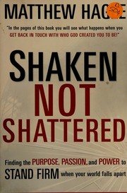 Front cover of Shaken, not shattered by Matthew Hagee