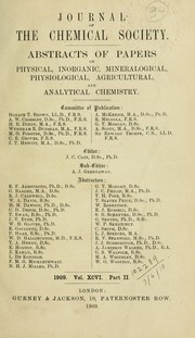 Cover of Journal by Chemical Society (Great Britain)