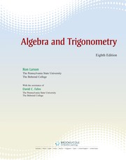 Cover of Algebra and trigonometry by Ron Larson