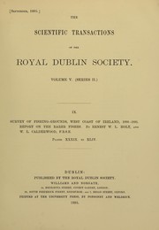 Front cover of The Scientific transactions of the Royal Dublin Society by Royal Dublin Society