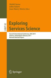 Cover of Exploring Services Science by Mehdi Snene