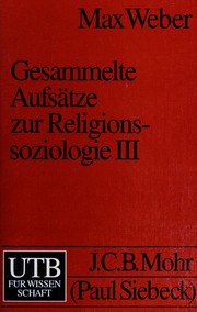 Cover of Gesammelte Aufsätze zur Religions-soziologie by Max Weber