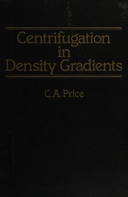 Cover of Centrifugation in density gradients by Price, C. A.