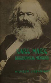 Front cover of Karl Marx; biographical memoirs by Wilhelm Liebknecht