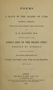 Front cover of Poems by a slave in the island of Cuba, recently liberated by Juan Francisco Manzano