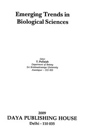 Front cover of Emerging trends in biological sciences by National Symposium on Science in "21st Century" (2008 Anantapur, India )