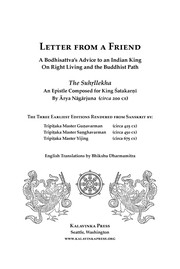 Front cover of Suhr̥llekha by Nāgārjuna