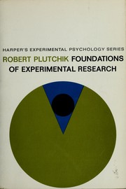 Front cover of Foundations of experimental research by Robert Plutchik
