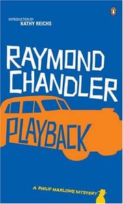 Cover of Playback by Raymond Chandler