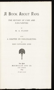 Cover of A book about fans by M. A. Flory