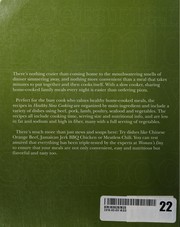 Front cover of Healthy slow cooking by Woman's Day Editors